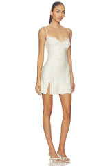 Alerie Lace Satin Mini Dress