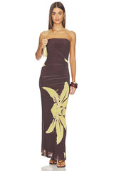 Ciera Strapless Mesh Dress