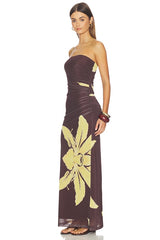 Ciera Strapless Mesh Dress