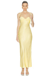 Devin Satin Maxi Dress