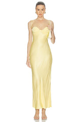 Devin Satin Maxi Dress