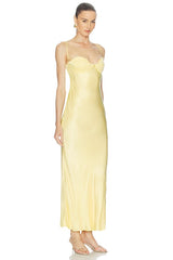 Devin Satin Maxi Dress