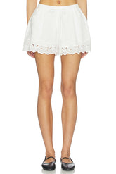 Aleria Cotton Short With Trim