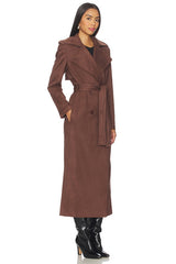 Kira Faux Suede Trench Coat