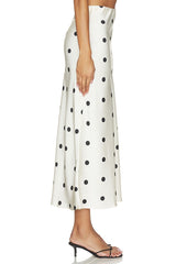 Pheobe Satin Midi Skirt
