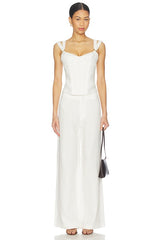 Serafina Linen Corset Top
