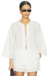 Aleria Cotton Shirt With Trim