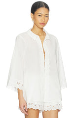 Aleria Cotton Shirt With Trim