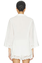 Aleria Cotton Shirt With Trim
