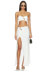 Dylan Satin Bandeau Top