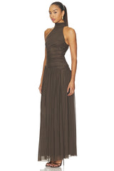 Xanthi Halter Maxi Dress