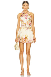 Short Dress With Buckle Belt