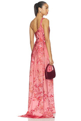 One Shoulder Sash Dress