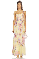 Corseted Long Dress