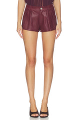 Faux Leather Shorts