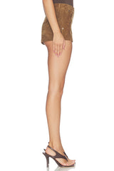 Suede Shorts