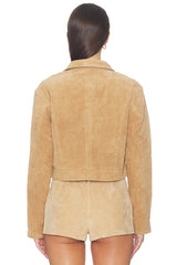 Suede Moto Jacket