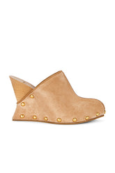 Suede Wedge Clog