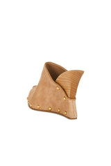 Suede Wedge Clog