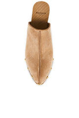 Suede Wedge Clog