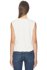 Sleeveless Bubble Hem Tee