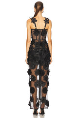 Rosalie Noir Maxi Dress
