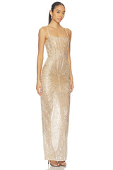 Dahlia Maxi Dress With Straps