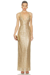 Allegra Sequin Maxi Dress