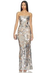 Dahlia Strapless Maxi Dress