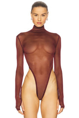 Gaia Mesh Long Sleeve Bodysuit