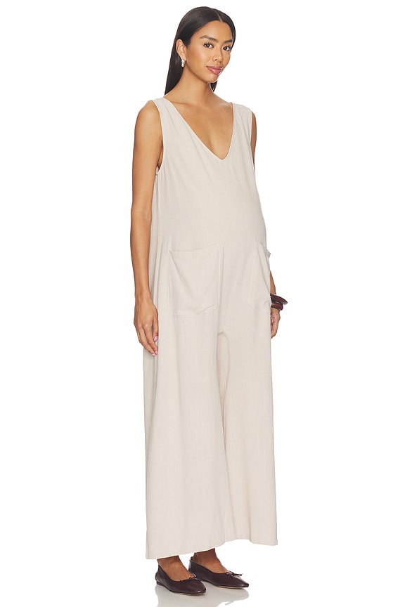 Oversized Linen Jumpsuit