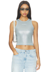 Ribbed Plated Tank Top