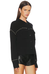 Jay Studded Sweater Jacket