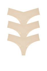 Invisible Rib Thong 3-pack