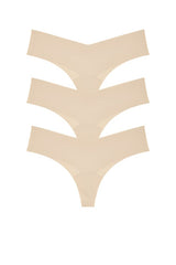 Invisible Rib Thong 3-pack