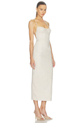 Malena Linen Midi Dress