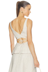 Malena Linen Top