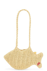 Raffia Fish Bag With Bag Charm