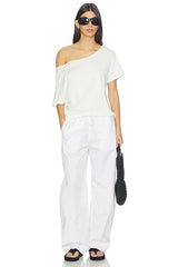 Solid Off The Shoulder Tee