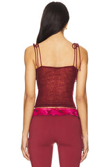 Ruched Knit Tank Top