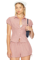 Liana Gingham Top
