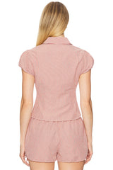 Liana Gingham Top