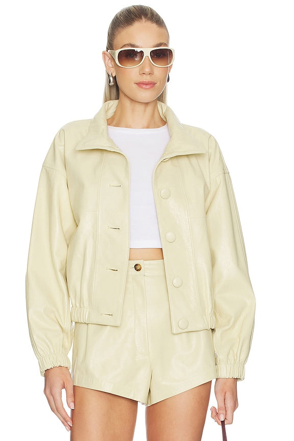 Kate Leather Bomber