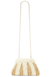 Hydra Framed Raffia Clutch
