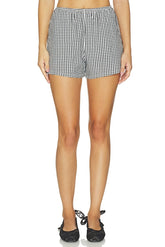 x REVOLVE The Cotton Gingham Stripe Tap Short
