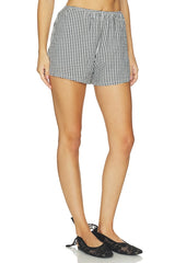 x REVOLVE The Cotton Gingham Stripe Tap Short