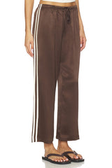 The Silk Stripe Crop Pant