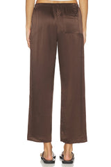 The Silk Stripe Crop Pant