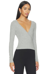 The Baby Rib Criss Cross Long Sleeve