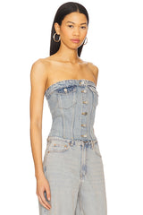 Carli Denim Tube Top